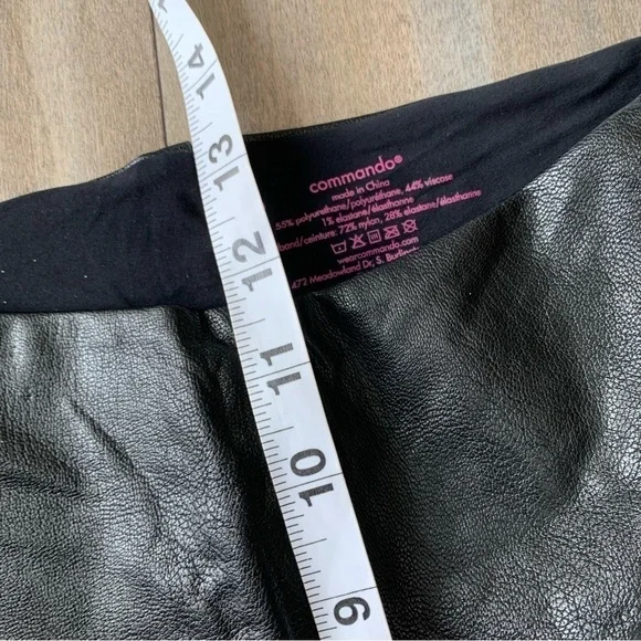 Commando women’s control top faux leather high rise legging black size medium - Picture 9 of 9